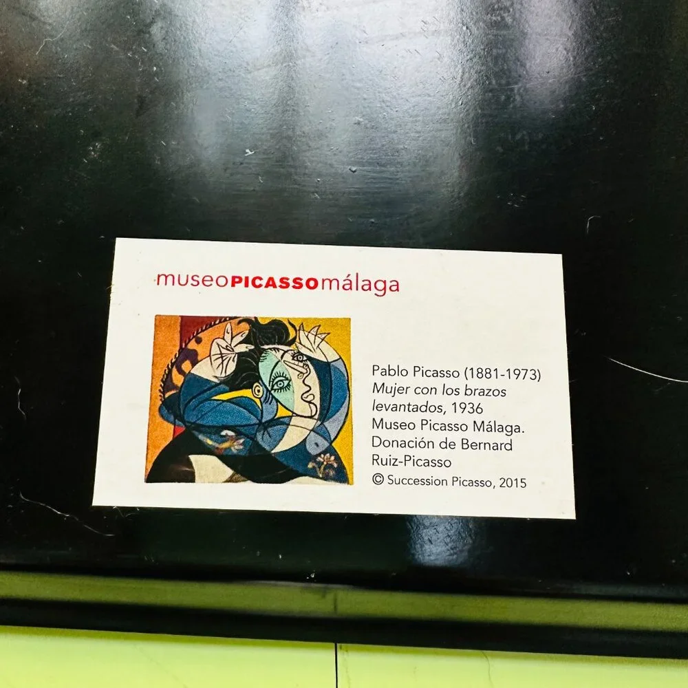 Museo Picasso Malaga Mujer Con Los Brazos Levantados Decorative Tray 10.75